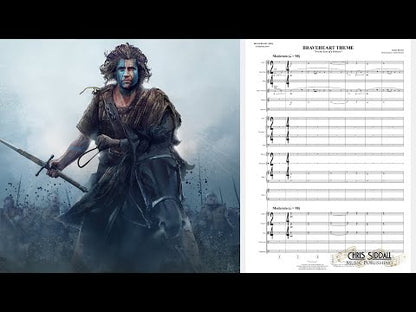 BRAVEHEART THEME (FOR THE LOVE OF A PRINCESS) from Braveheart - James Horner (Score & Parts) **DIGITAL DOWNLOAD**